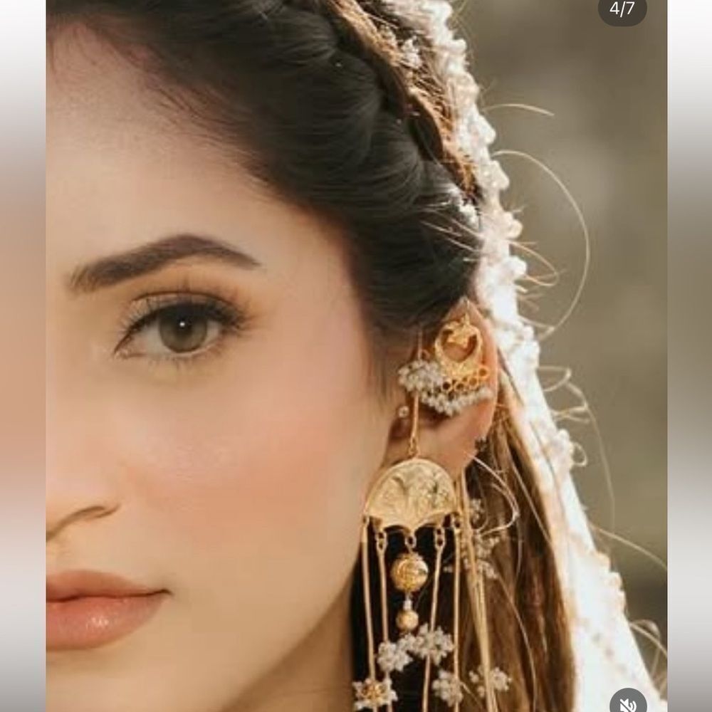 MUGHAL JEWELERS PAKISTANI AUTHENTIC DESIGNER HANDCRAFTED EARRINGS / EAR CUFFS